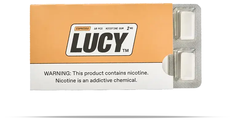 LUCY Espresso nicotine gum, Maryam's favorite